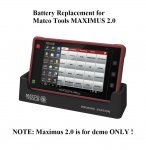 Battery Replacement for Matco Tools Maximus 2.0 MDMAX2 Scanner